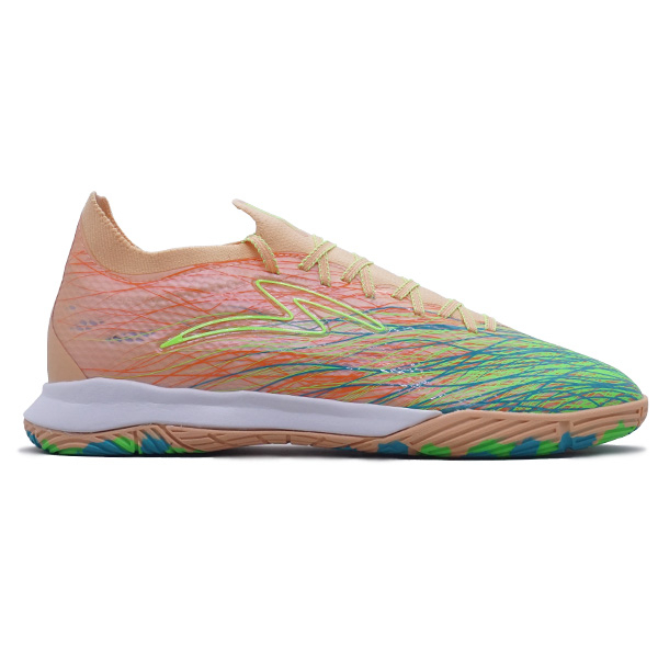 Sepatu Futsal Specs Accelerator Alpha Nerve Elite IN - Apricot Wash/Green Gecko/Persian Green