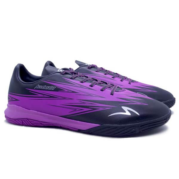Sepatu Futsal Specs Lightspeed 3 IN Meta Crush Pack - Jet Black/Purple Crypt/Silver
