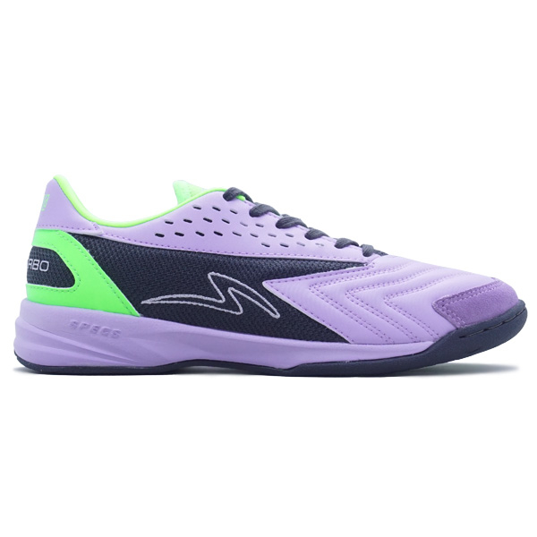 Sepatu Futsal Specs Metasala Grand Turbo - Lavender/Green Gecko/Noir