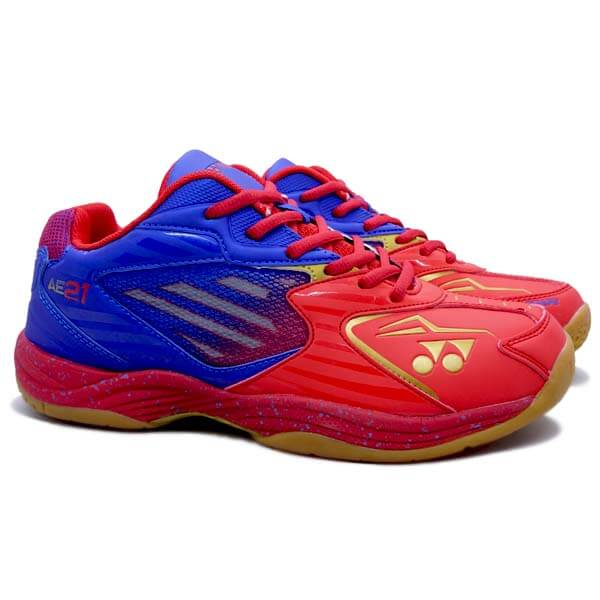 Sepatu Badminton Yonex AE 21 - Haute Red/Blue Coral