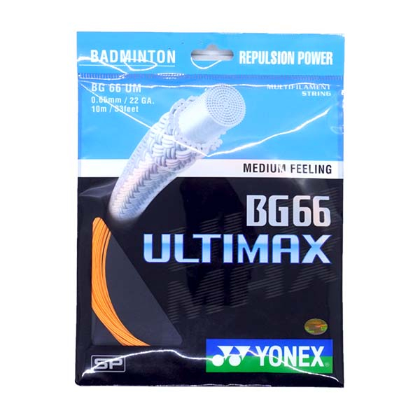 Senar Raket Badminton Yonex BG 66 Ultimax - Orange