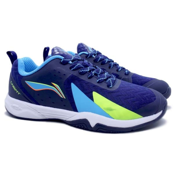 Sepatu Badminton Li-Ning Cloud Ace X2 AYTR048-4 - Navy/Lime/Blue