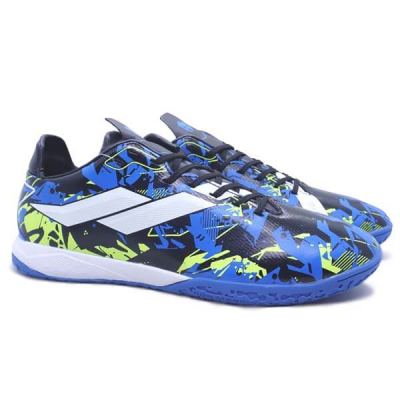Sepatu Futsal Mills Vulcan IN - Ocean Blue/Lime Green/White