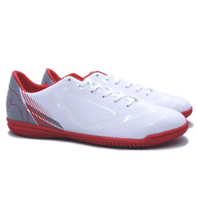 Sepatu Futsal Ortuseight Vulcan IN - White/Ortred/Grey