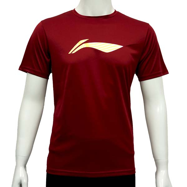 Baju Li-Ning Men's RN Tee ATSN489-6 - Maroon