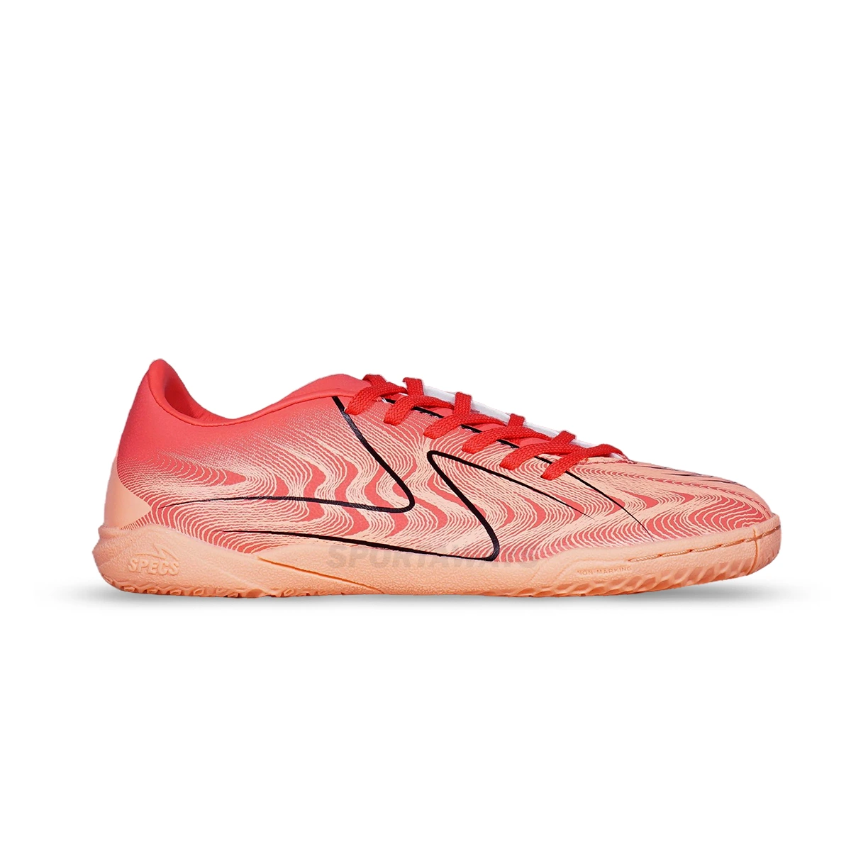 Sepatu Futsal Anak Specs Reacto Deviant JR IN - Salmon Puff/Fery Rose/Black
