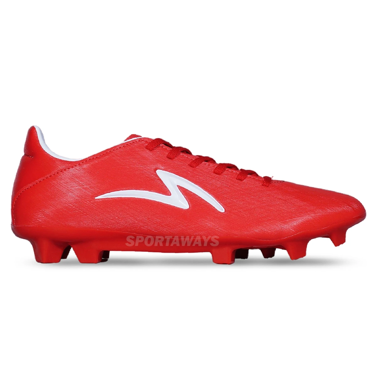 Sepatu Bola Specs Essorer FG - Poppy Red/White