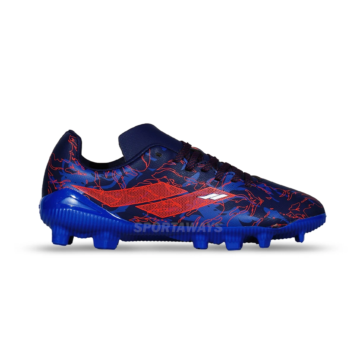 Sepatu Bola Anak Mills Flame 2.0 FG JR - Navy/Flame Red/White