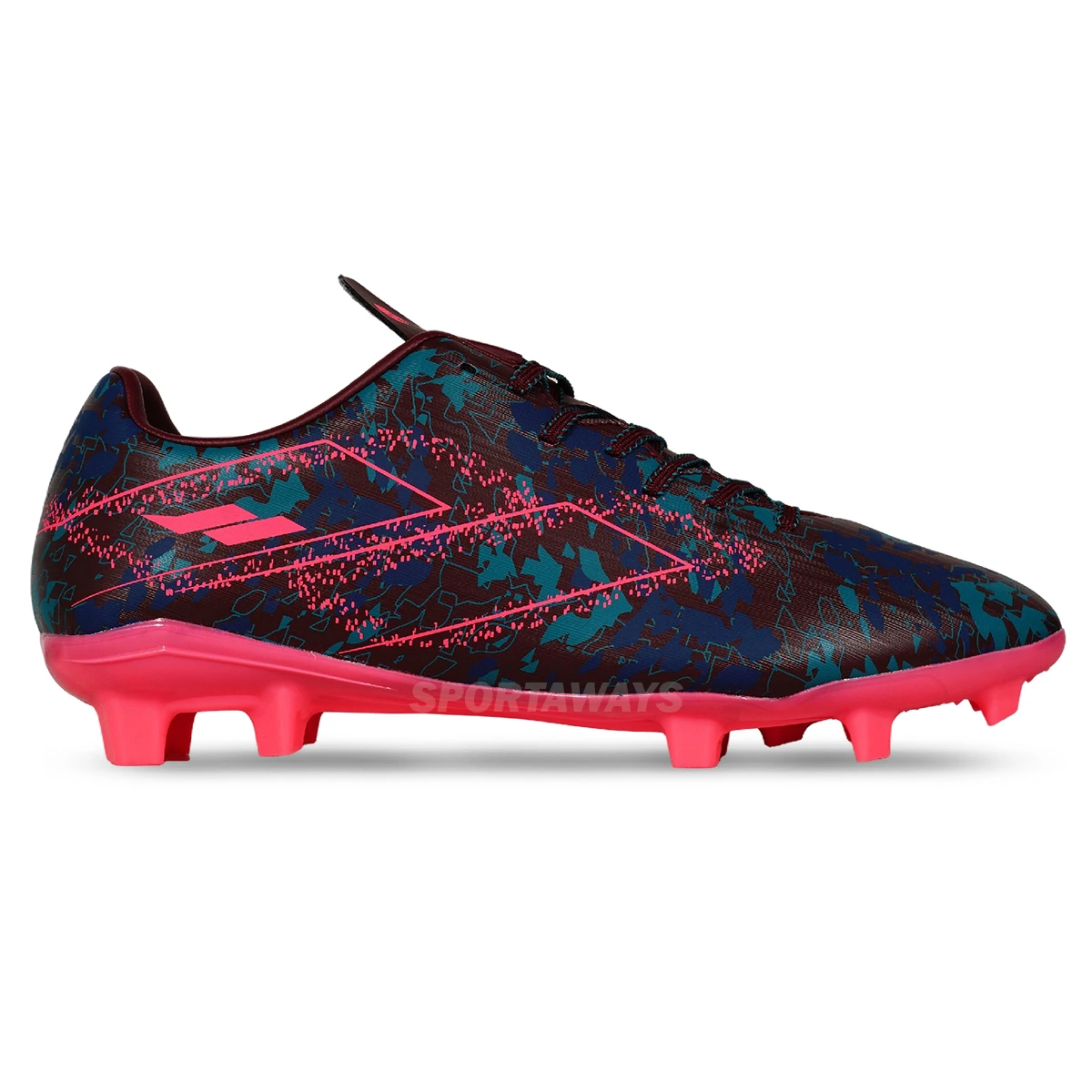 Sepatu Bola Mills Riyu FG - Maroon/Magenta/Green