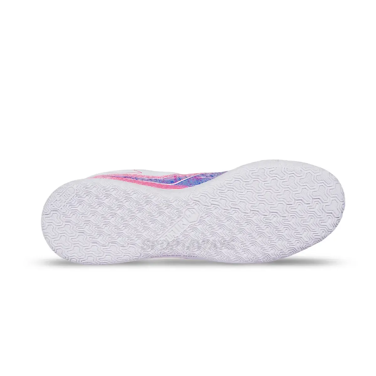 Hover Sepatu Futsal Anak Mills Xyclops Nitroace IN JR - White/Marina Blue/Magenta