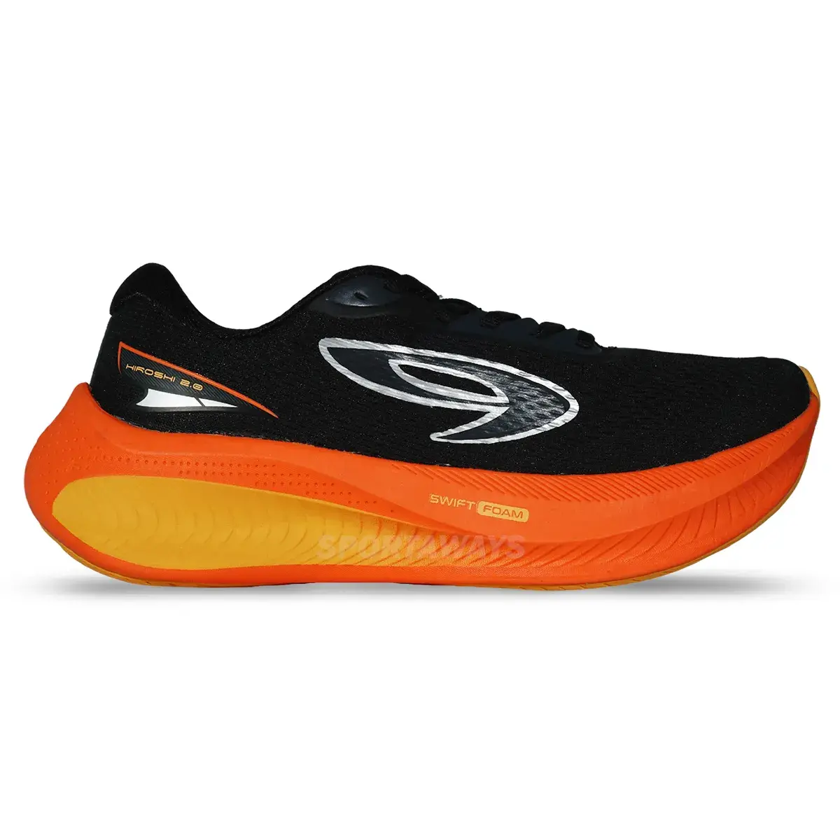 Sepatu Running 910 Hiroshi 2.0 - Hitam/Orange/Kuning 