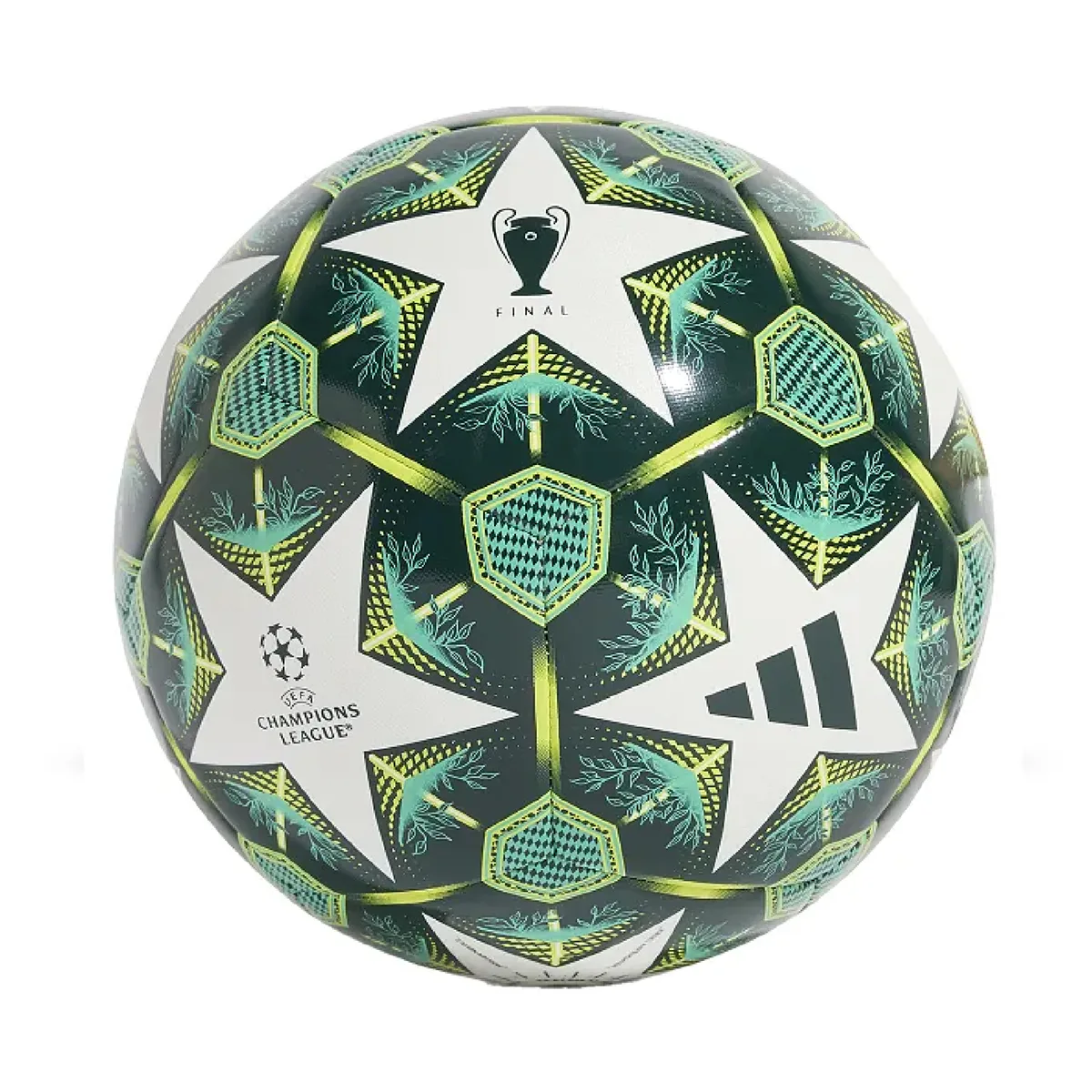 Bola Sepak Adidas Ucl Trn JH1281 - White/Green/Multicolor/Yellow