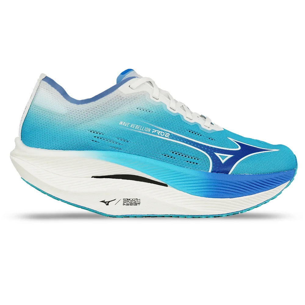 Sepatu Running Mizuno Wave Rebellion Pro 2 U1GD241751 - River Blue/Mugen Blue/White