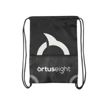 Tas Ortuseight String Bag - Black/White