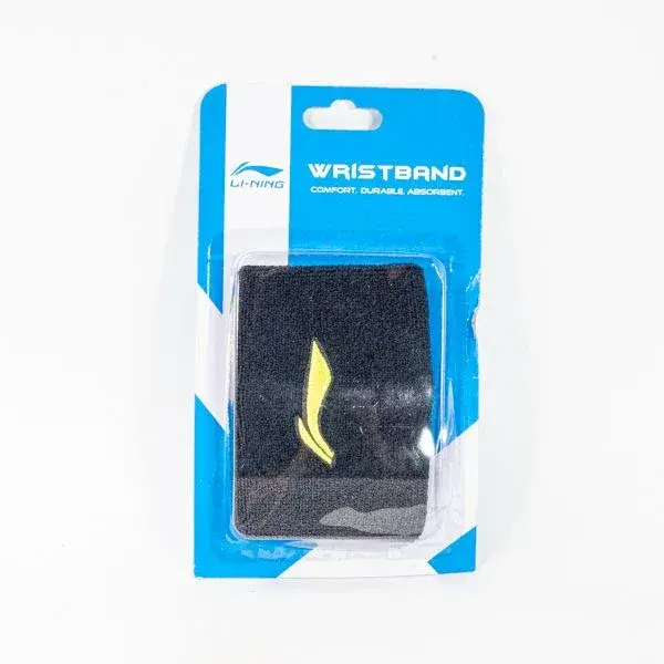 Li-Ning Wristband AWLS181-4 - Dk Grey/Lt Grey