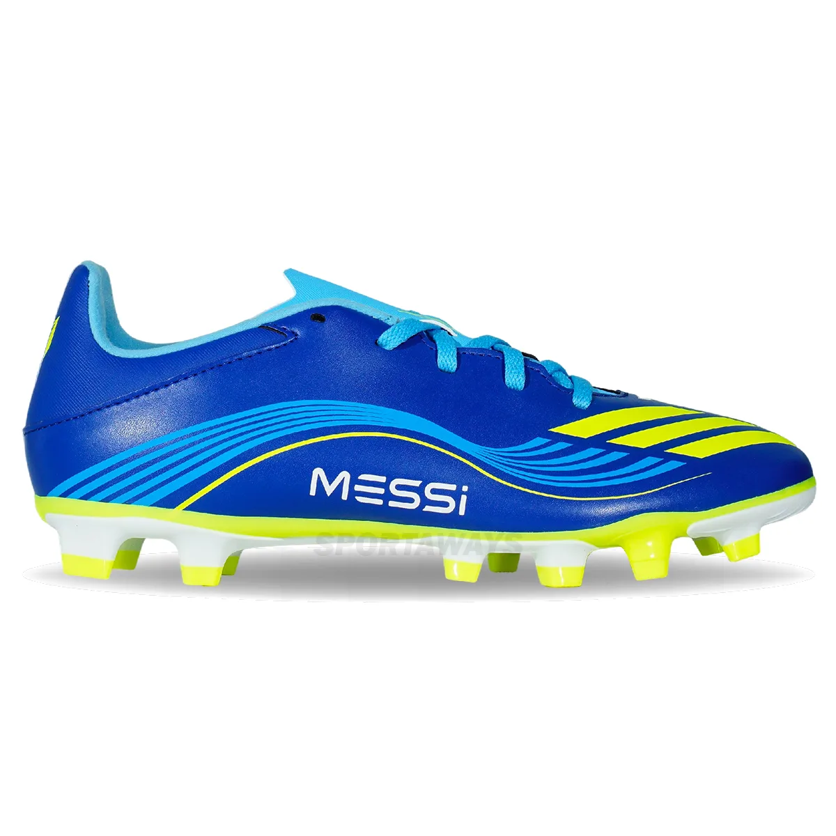 Sepatu Bola Adidas F50 Messi Club FG/MG JP7444 - Royblu/Syello/Seblbu Bleroi
