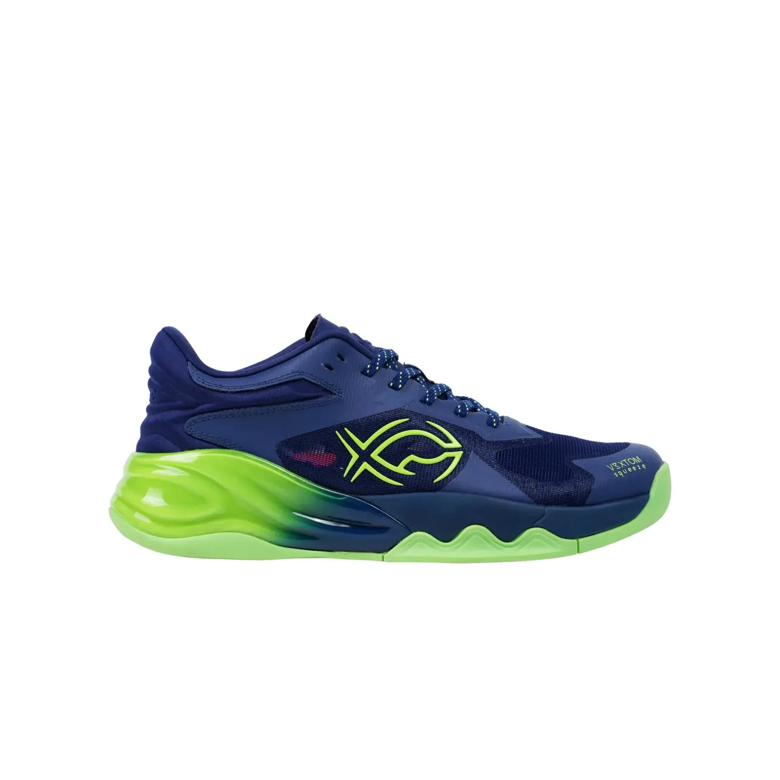 Sepatu Volley Fixch Lunatic Alpha - Dark Navy/Dark Navy/Lime Green