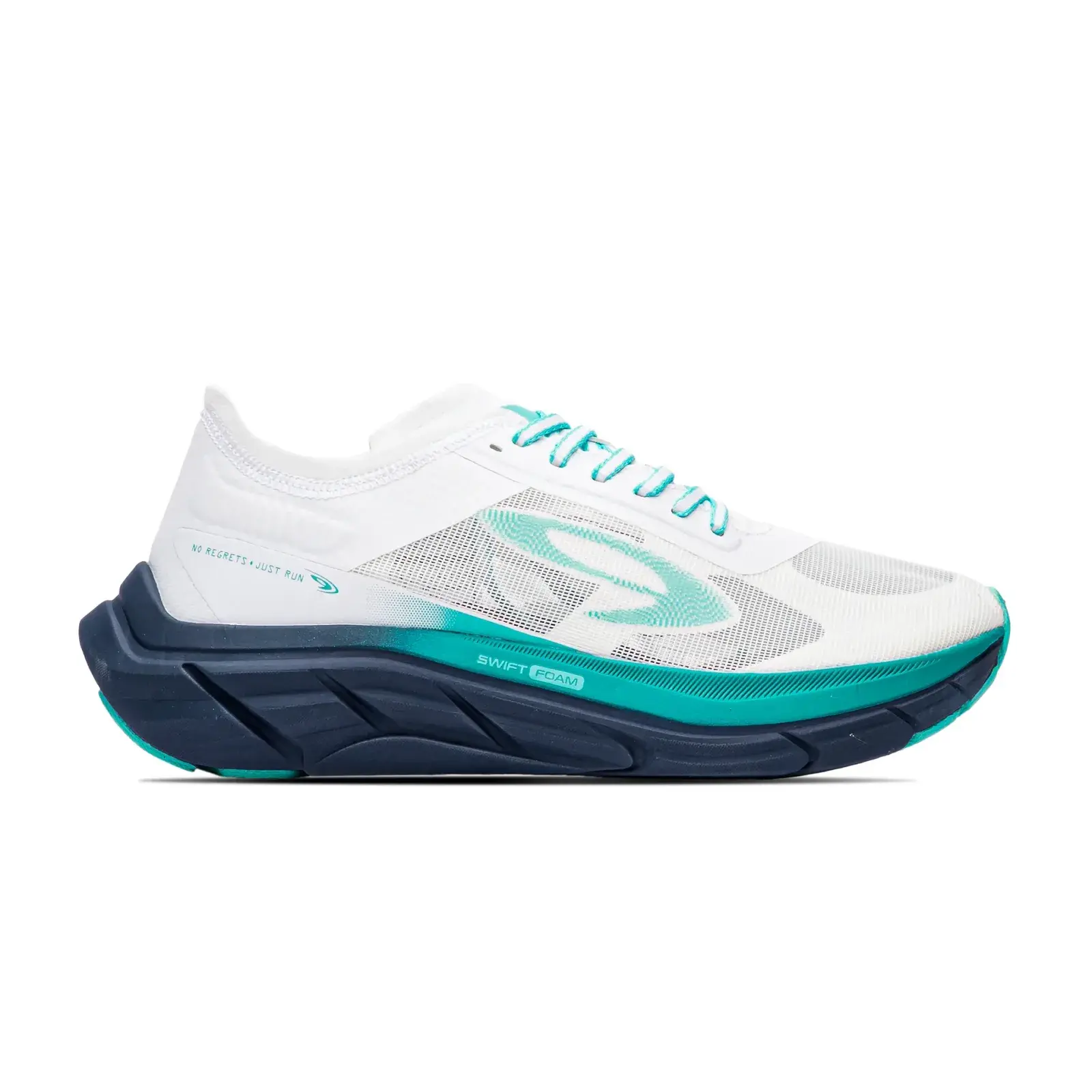Sepatu Running 910 Geist Ekiden Hyperpulse - Putih/Biru Navy/Hijau Teal 