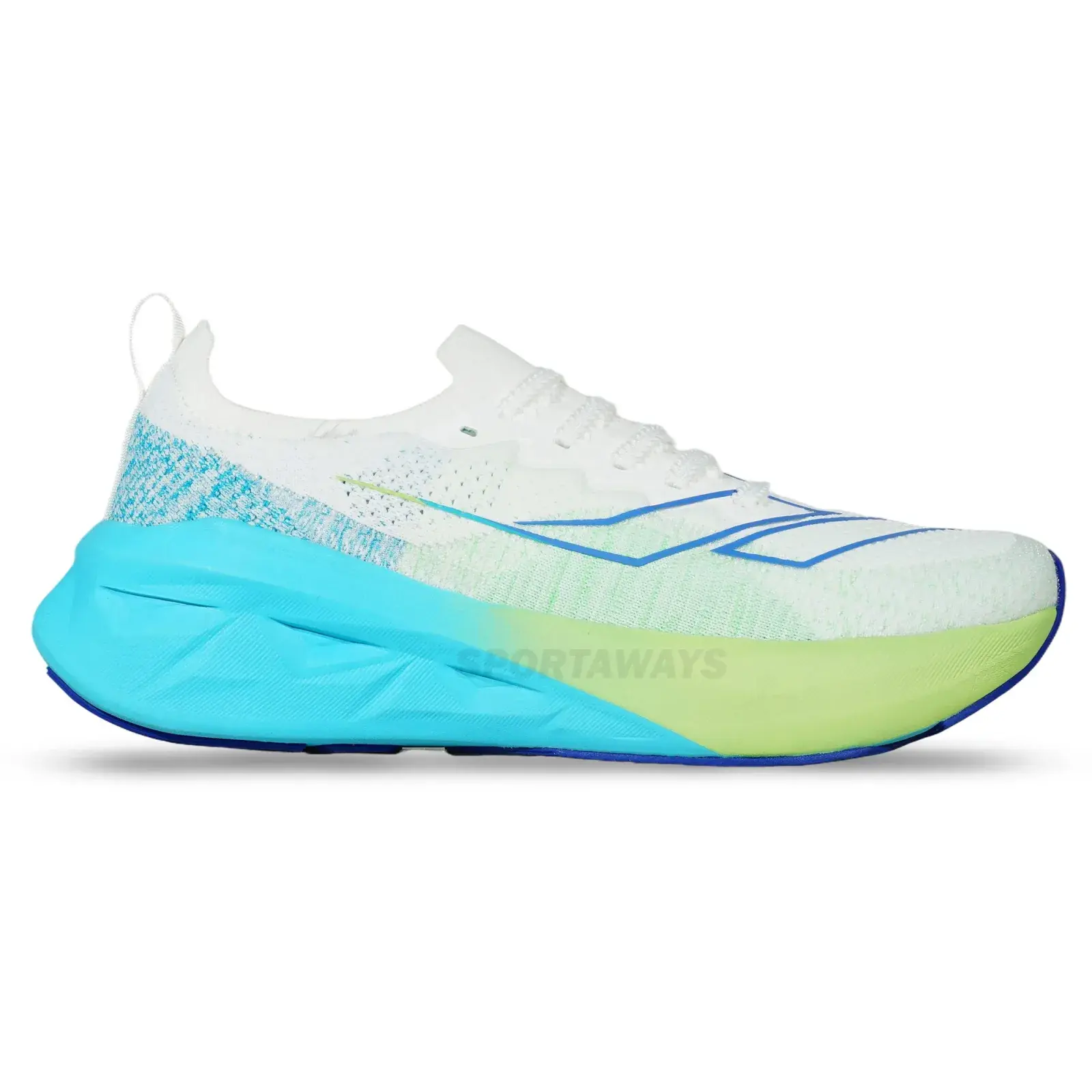 Sepatu Running Mills Enerstrike Fly M2 - White/Blue/Green 