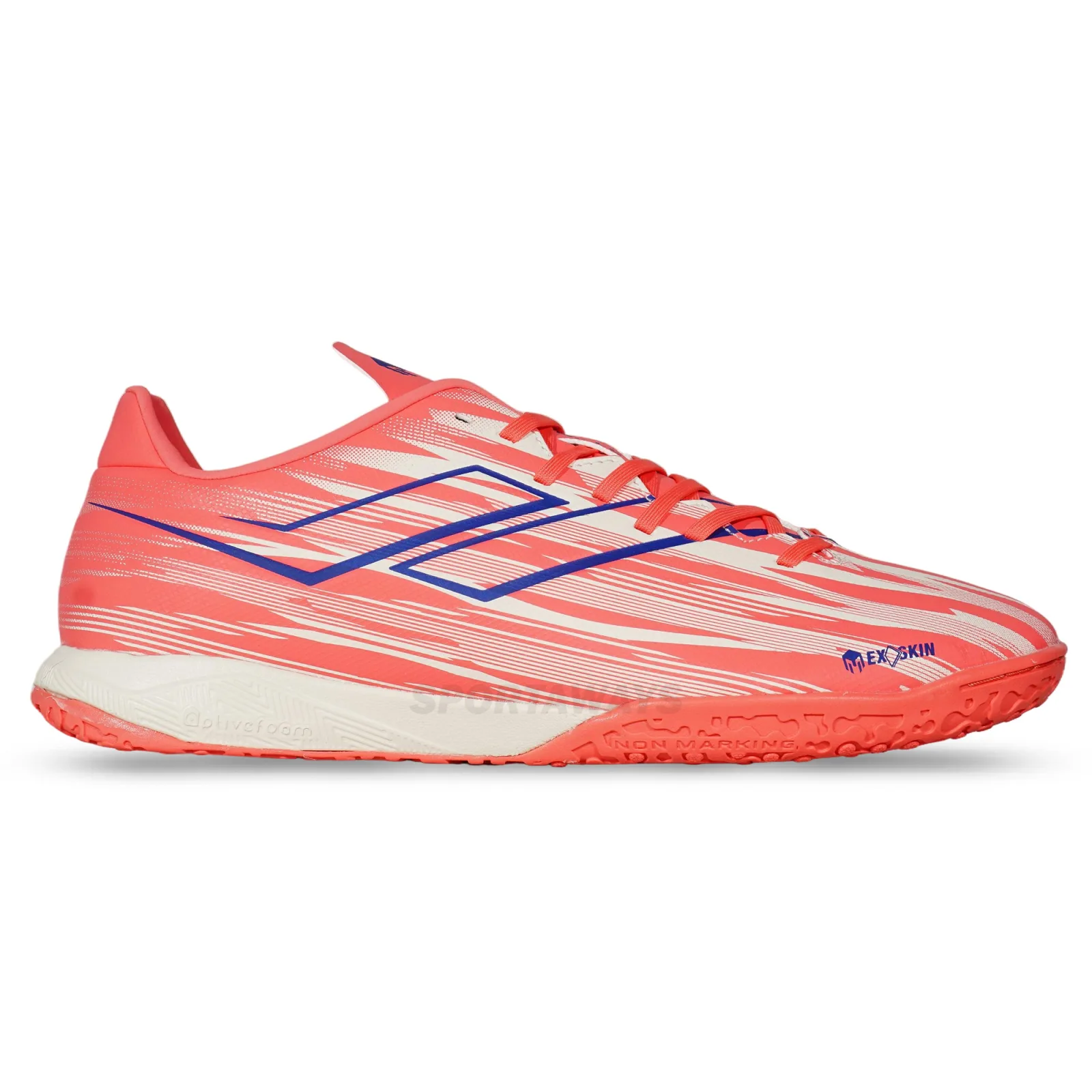 Sepatu Futsal Mills Espada IN - Coral/Off.White/Blue 