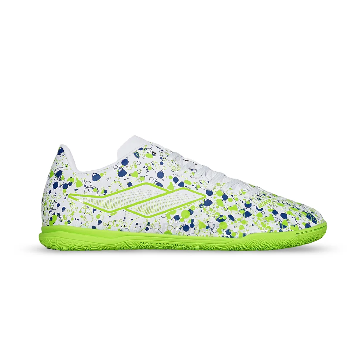 Sepatu Futsal Anak Mills Oxy IN JR - White/Lt.Green