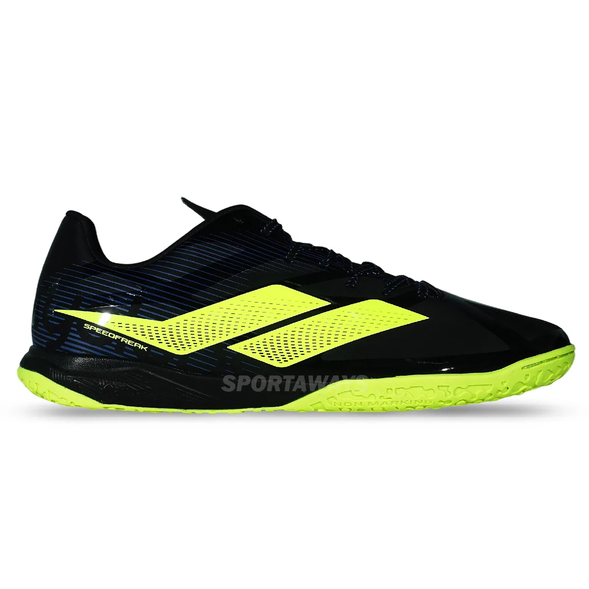 Sepatu Futsal Mills Xyclops Speedfreak M2 Match IN - Black/Neon green