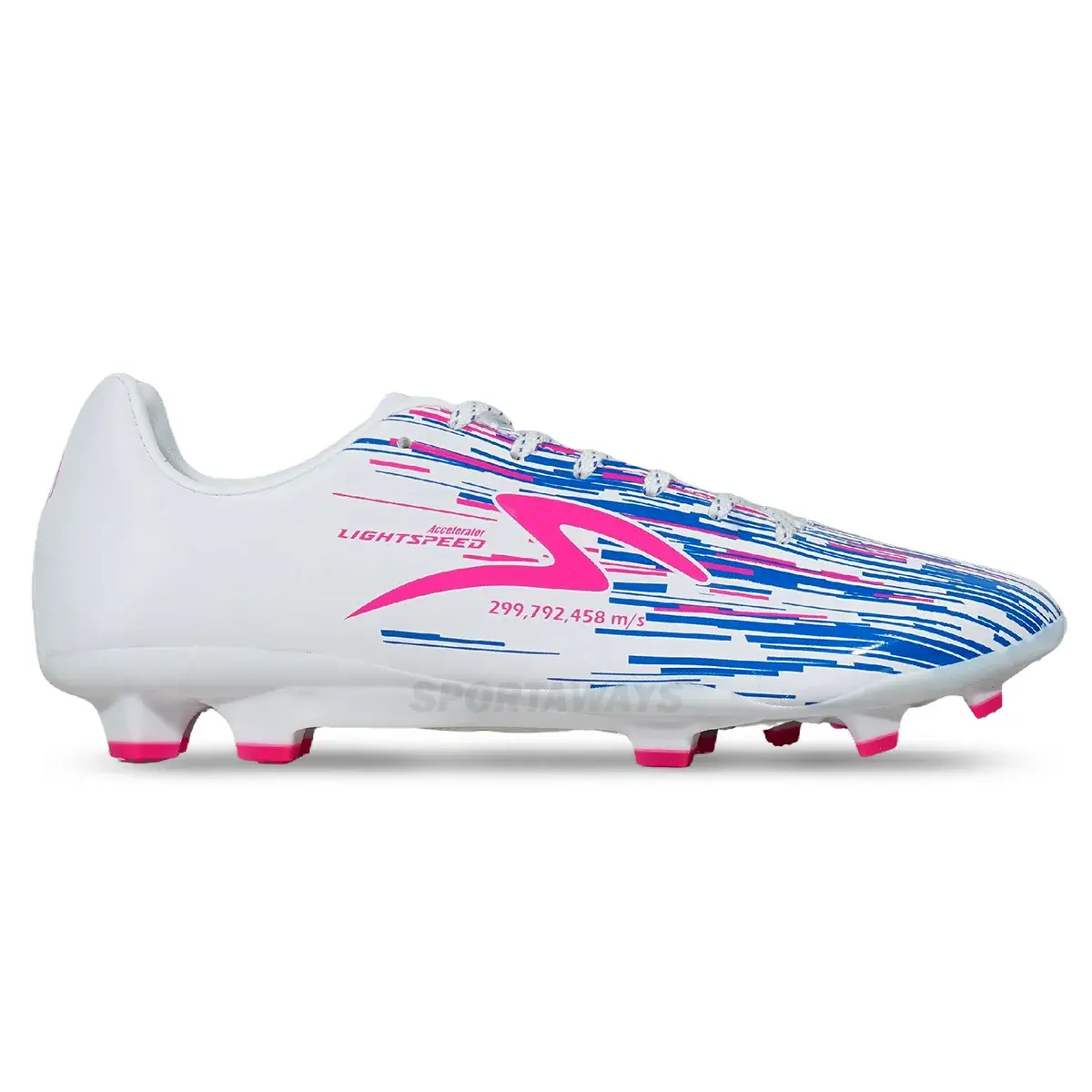 Sepatu Bola Specs Lightspeed Reborn FG - White/Magnifico