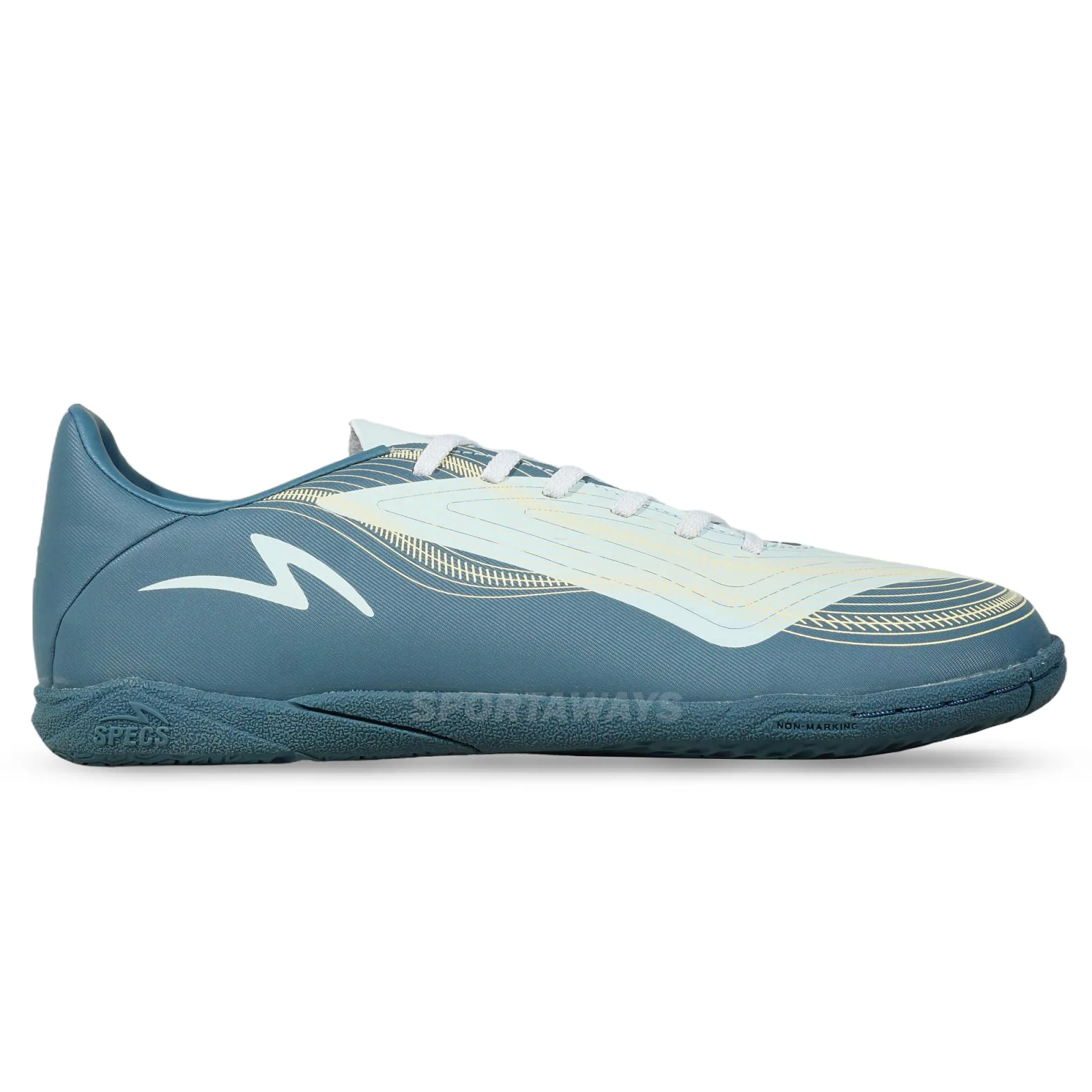 Sepatu Futsal Specs Rhythm IN - Ice Flow/Goblin Blue/Double Cream 