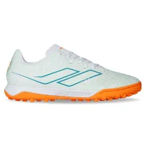 Sepatu Futsal Mills Triton Deisler 1.9 SW Match TF - White/Green/Multicolor 