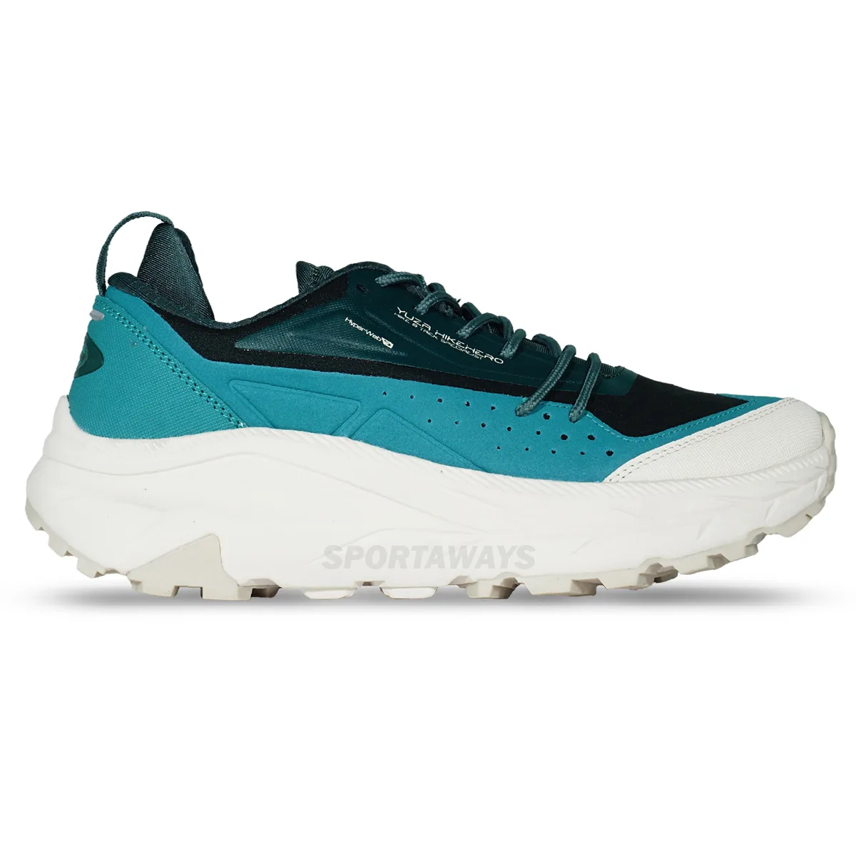 Sepatu Trail Run 910 Yuza Hikehero Low - Emerald Green/Teal/White 