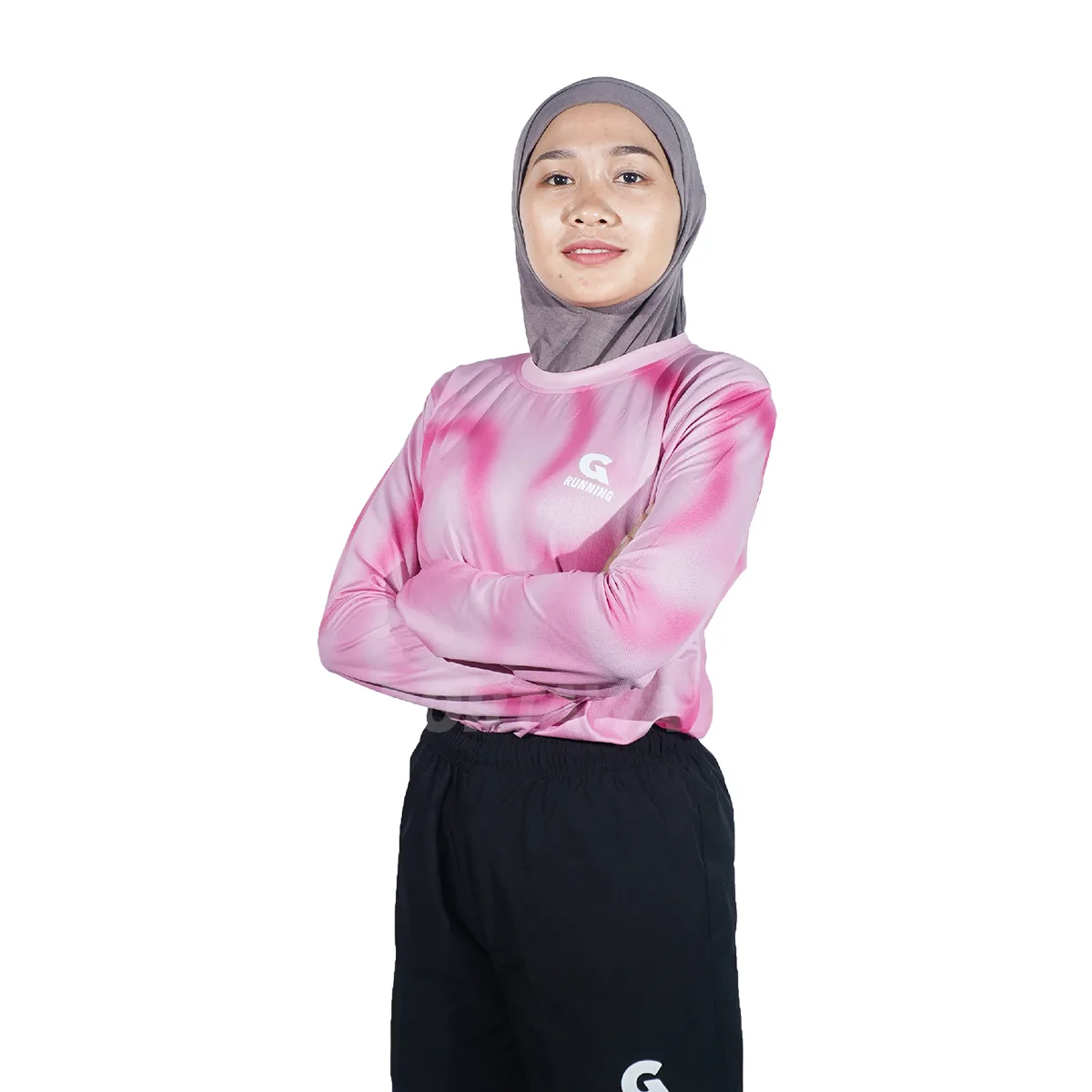 Grygera Jersey Running Blush LS W - Pink 