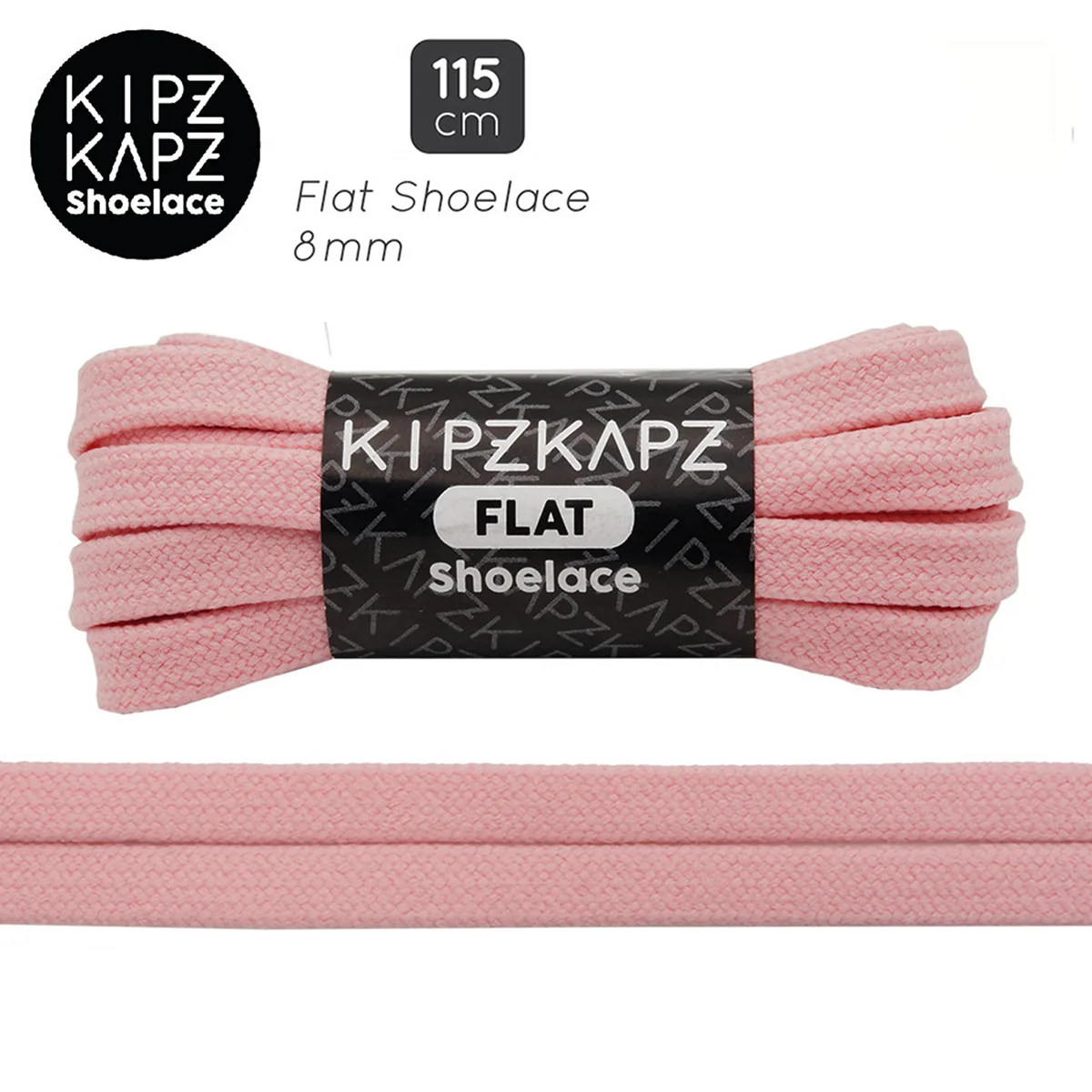 Tali Sepatu Kipzkapz F7 - Flat 8MM 115 - Pink