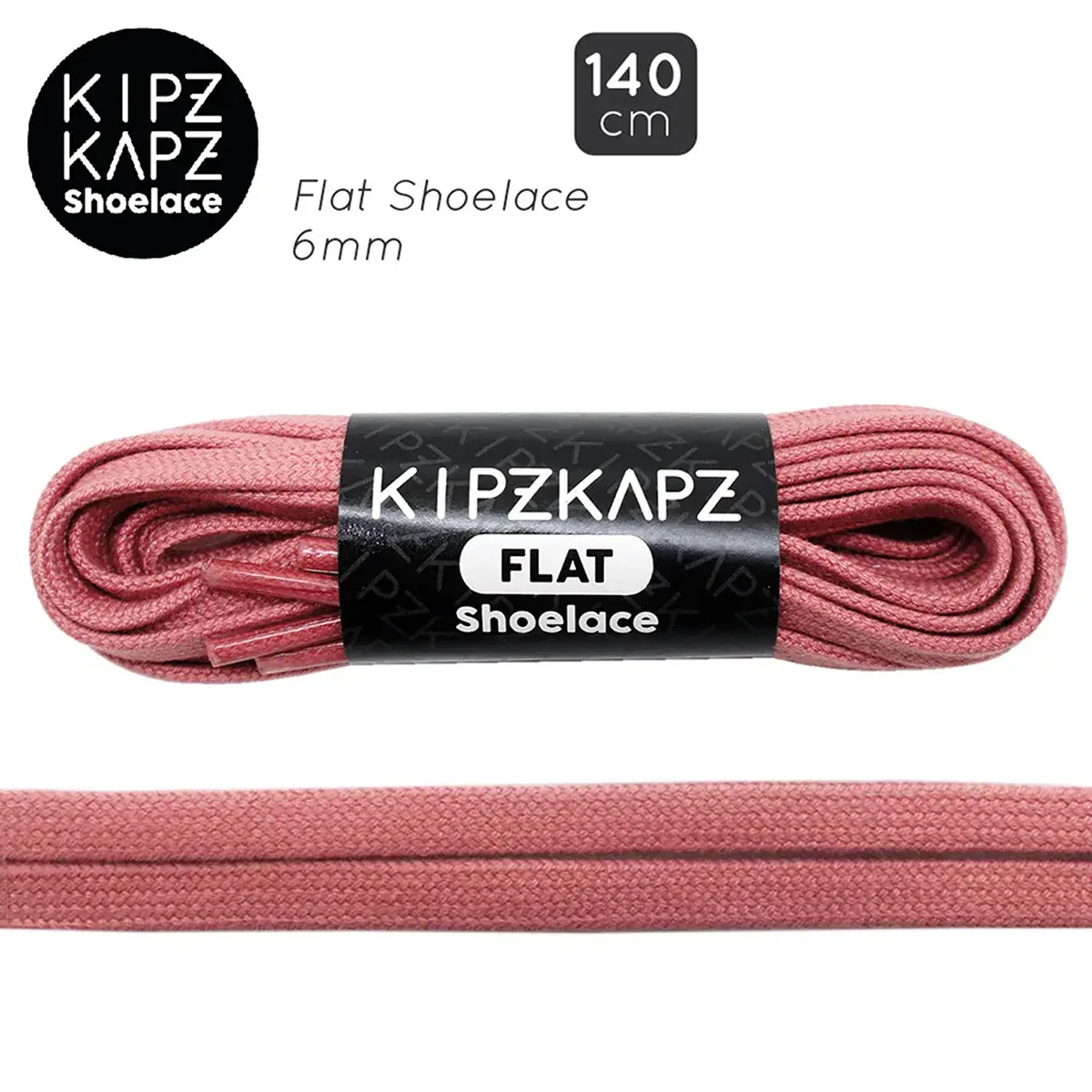 Tali Sepatu Kipzkapz FS22 - Flat 6MM 140 - Pink Rose