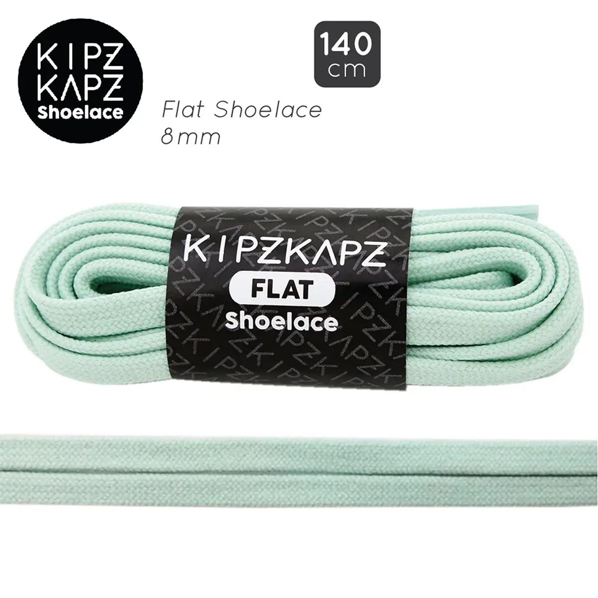 Tali Sepatu Kipzkapz FS38 - Flat 8MM 140 - Green Mint
