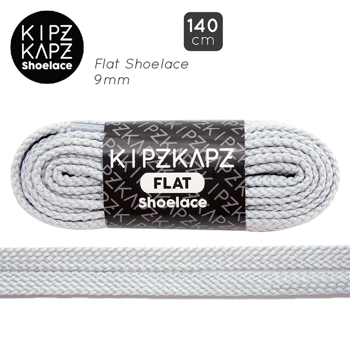 Tali Sepatu Kipzkapz FS70 - Flat 8MM 140 - Metro Grey