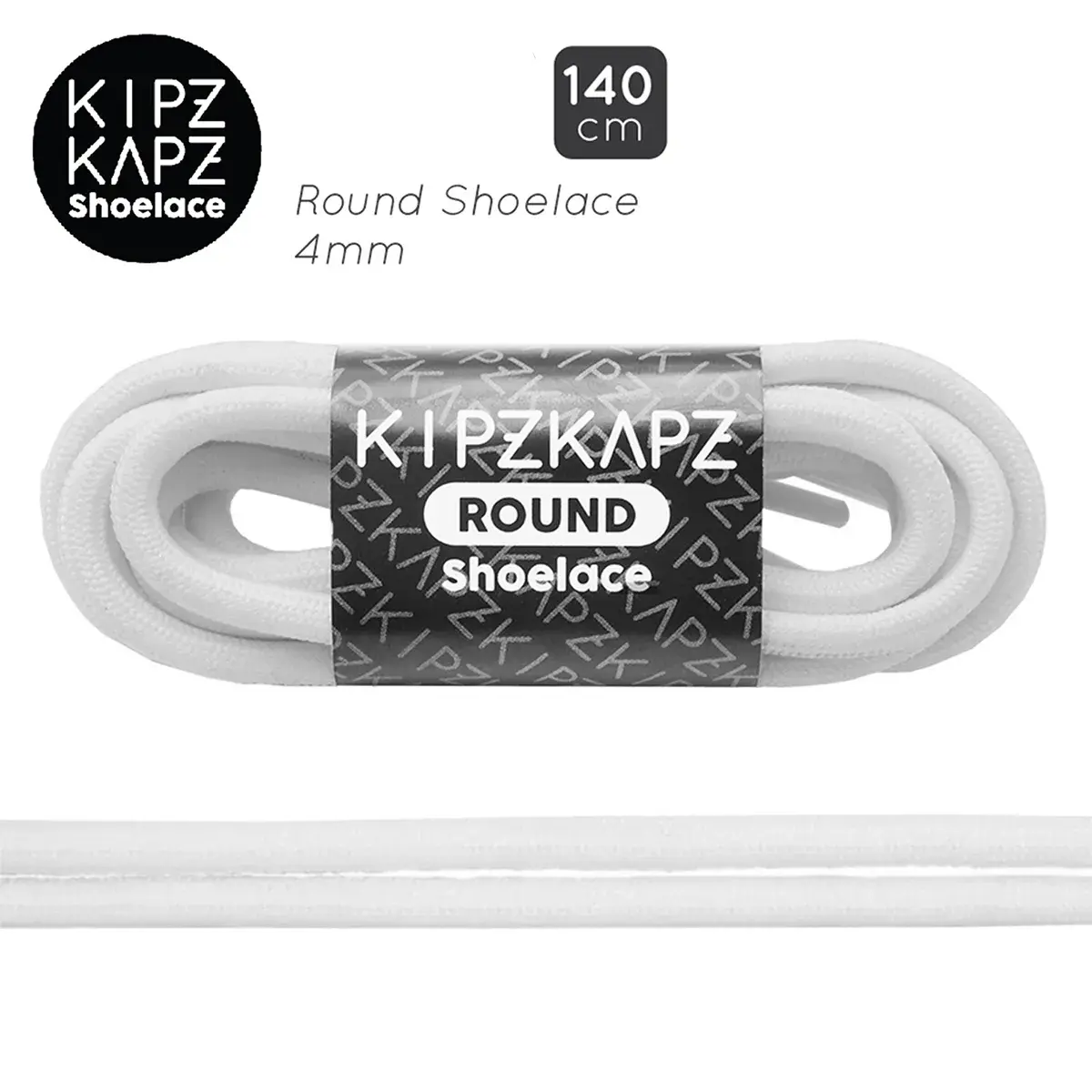 Tali Sepatu Kipzkapz R2 - Round 4MM 140 - White