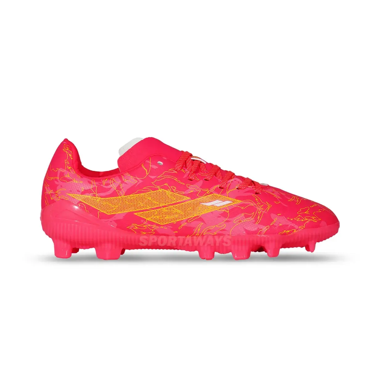 Sepatu Bola Mills Flame 2.0 FG JR - Neon Pink/Yellow Mustard 