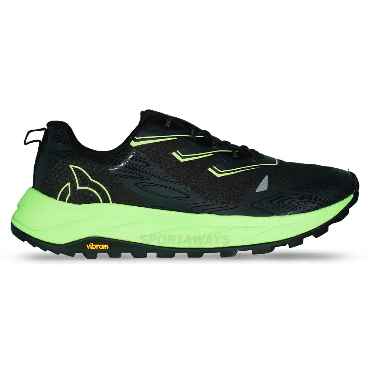 Sepatu Trail Ortuseight Andes - Black/Neon Green