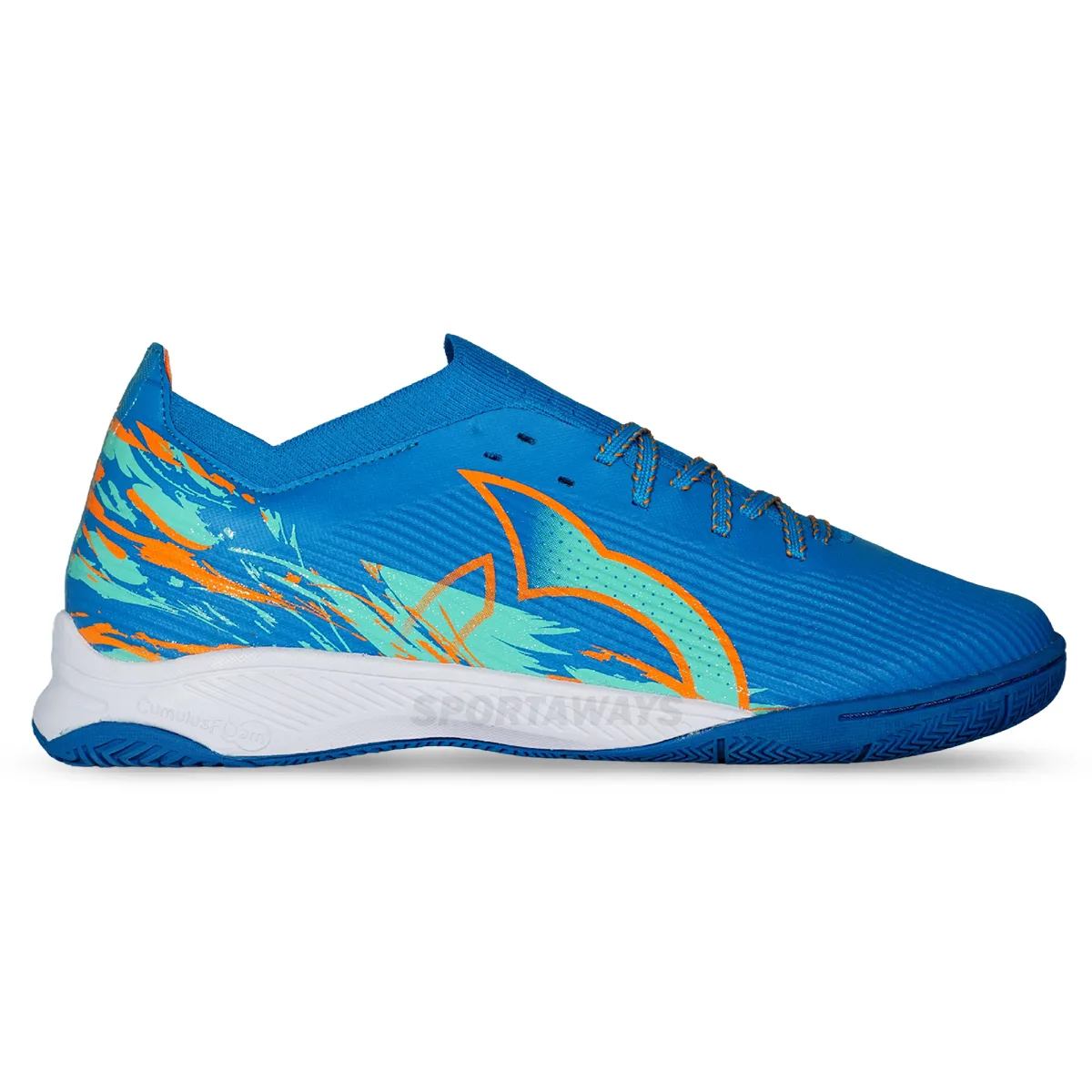 Sepatu Futsal Ortuseight Catalyst Liberte V5 IN - Navy/Teal/Ortrange 