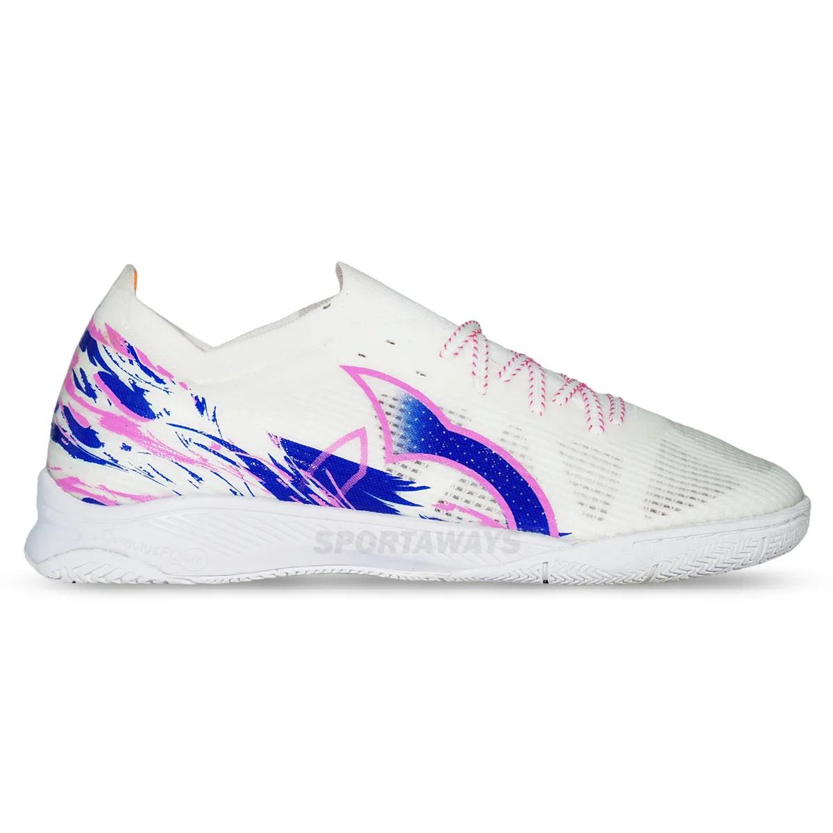 Sepatu Futsal Ortuseight Catalyst Liberte V5 IN - White/Pink/Vortex 