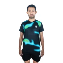 Grygera Jersey Running Aurora Sprint - Black/Green 