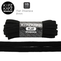 Tali Sepatu Kipzkapz F1 - Flat 8MM 115 - Black