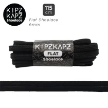 Tali Sepatu Kipzkapz F1A - Flat 6MM 115 - Black