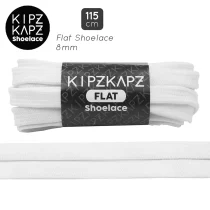 Tali Sepatu Kipzkapz F2 - Flat 8MM 115 - White