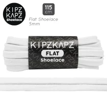 Tali Sepatu Kipzkapz F2B - Flat 5MM 115 - White