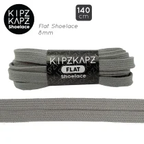 Tali Sepatu Kipzkapz F3A - Flat 8MM 140 - Grey