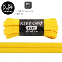 Tali Sepatu Kipzkapz F6 - Flat 8MM 115 - Yellow
