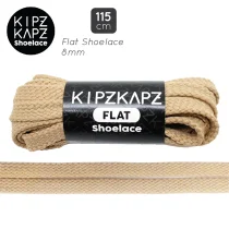Tali Sepatu Kipzkapz FS1 - Flat 8MM 115 - Beige