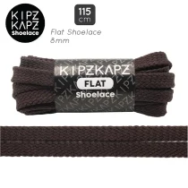 Tali Sepatu Kipzkapz FS11 - Flat 8MM 115 - Dark Brown