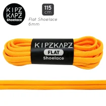 Tali Sepatu Kipzkapz FS19 - Flat 6mm 115 - Neon Orange